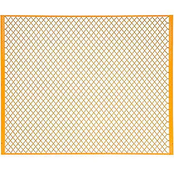 Global Industrial Machinery Wire Fence Partition Panel, 6'W, Yellow 184905
